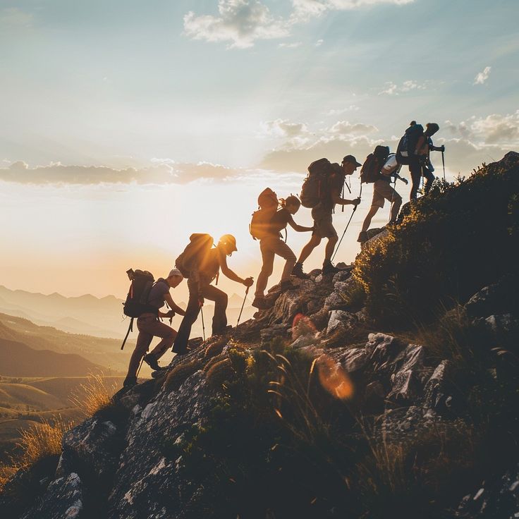 Mountain trekking